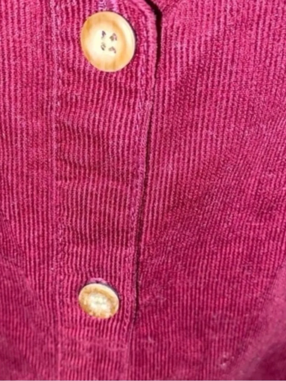 Old Navy Girls Burgundy Corduroy Tiered Shirt Dress Size 6-7